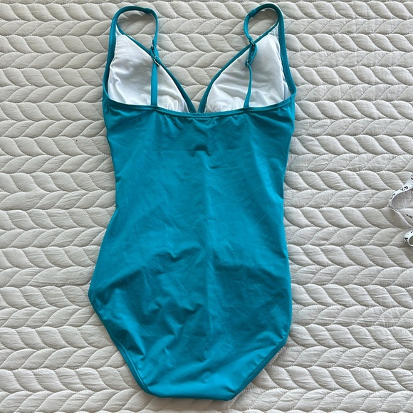 Tommy Bahama Turquoise One Piece Swimsuit - Picture 5 of 12